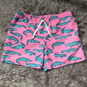 Men's Chubbies Alligator Print Pink Shorts